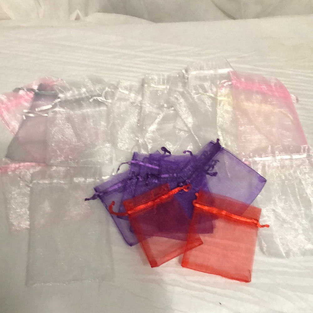 Organza Drawstring Gift Bags - bundle of 30